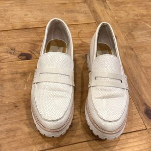 Dolce Vita White Loafers